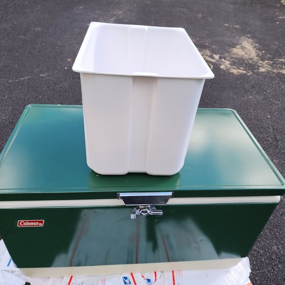 Vintage Coleman Colossal Metal Cooler 20 Gallon Snow-Lite Ice Chest inserts ONLY - Picture 3 of 7